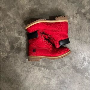 Red Camo Timberlands BOOTS